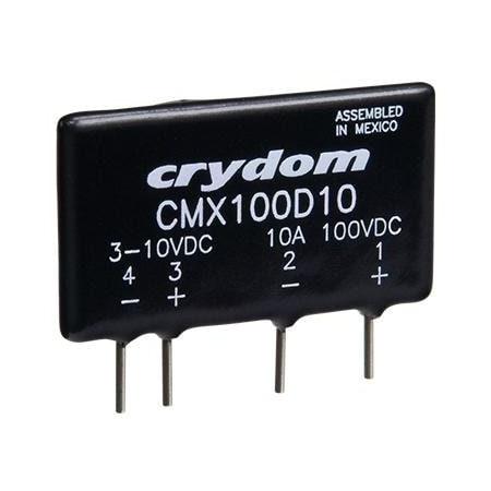 Crydom Ssr Relay  Pcb Mount Sip  100Vdc/10A  3-10Vdc In CMX100D10